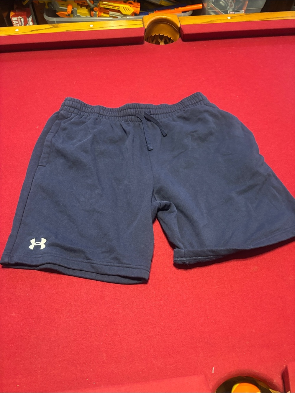 Under Armour Navy Blue Men's Athletic Shorts with Logo